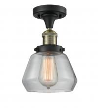 Innovations Lighting 517-1CH-BAB-G172-LED - Fulton - 1 Light - 7 inch - Black Antique Brass - Semi-Flush Mount
