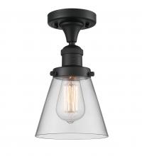 Innovations Lighting 517-1CH-BK-G62 - Cone - 1 Light - 7 inch - Matte Black - Semi-Flush Mount