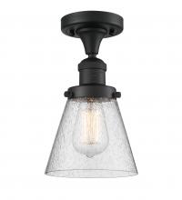 Innovations Lighting 517-1CH-BK-G64 - Cone - 1 Light - 7 inch - Matte Black - Semi-Flush Mount