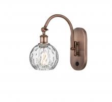 Innovations Lighting 518-1W-AC-G1215-6 - Athens Water Glass - 1 Light - 6 inch - Antique Copper - Sconce