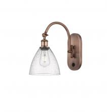 Innovations Lighting 518-1W-AC-GBD-754 - Bristol - 1 Light - 8 inch - Antique Copper - Sconce