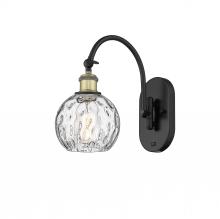 Innovations Lighting 518-1W-BAB-G1215-6 - Athens Water Glass - 1 Light - 6 inch - Black Antique Brass - Sconce