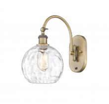 Innovations Lighting 518-1W-BB-G1215-8 - Athens Water Glass - 1 Light - 8 inch - Brushed Brass - Adjustable Swing Arm