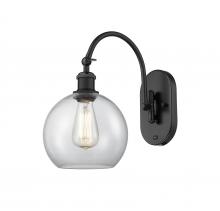Innovations Lighting 518-1W-BK-G122-8 - Athens - 1 Light - 8 inch - Matte Black - Adjustable Swing Arm