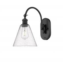 Innovations Lighting 518-1W-BK-GBC-84 - Berkshire - 1 Light - 8 inch - Matte Black - Adjustable Swing Arm