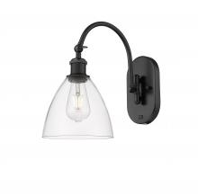 Innovations Lighting 518-1W-BK-GBD-752 - Bristol - 1 Light - 8 inch - Matte Black - Adjustable Swing Arm