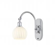 Innovations Lighting 518-1W-PC-G1217-6WV - White Venetian - 1 Light - 6 inch - Polished Chrome - Adjustable Swing Arm