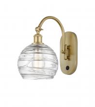 Innovations Lighting 518-1W-SG-G1213-8 - Athens Deco Swirl - 1 Light - 8 inch - Satin Gold - Adjustable Swing Arm