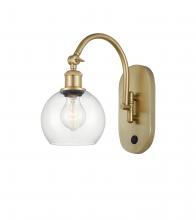 Innovations Lighting 518-1W-SG-G122-6 - Athens - 1 Light - 6 inch - Satin Gold - Adjustable Swing Arm