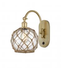 Innovations Lighting 518-1W-SG-G122-8RB - Farmhouse Rope - 1 Light - 8 inch - Satin Gold - Sconce
