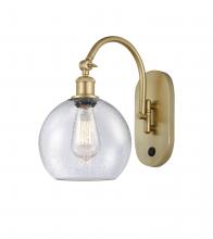 Innovations Lighting 518-1W-SG-G124-8 - Athens - 1 Light - 8 inch - Satin Gold - Adjustable Swing Arm
