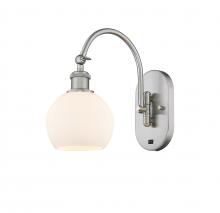Innovations Lighting 518-1W-SN-G121-6 - Athens - 1 Light - 6 inch - Brushed Satin Nickel - Adjustable Swing Arm