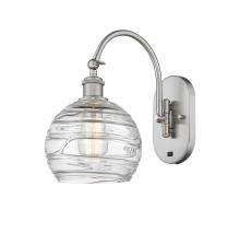 Innovations Lighting 518-1W-SN-G1213-8 - Athens Deco Swirl - 1 Light - 8 inch - Brushed Satin Nickel - Adjustable Swing Arm