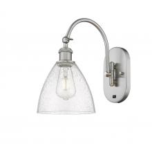 Innovations Lighting 518-1W-SN-GBD-754 - Bristol - 1 Light - 8 inch - Brushed Satin Nickel - Adjustable Swing Arm