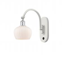 Innovations Lighting 518-1W-WPC-G91 - Fenton - 1 Light - 7 inch - White Polished Chrome - Adjustable Swing Arm