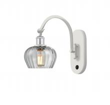 Innovations Lighting 518-1W-WPC-G92 - Fenton - 1 Light - 7 inch - White Polished Chrome - Adjustable Swing Arm