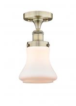 Innovations Lighting 616-1F-AB-G191 - Bellmont - 1 Light - 6 inch - Antique Brass - Semi-Flush Mount
