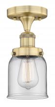 Innovations Lighting 616-1F-BB-G52 - Bell - 1 Light - 5 inch - Brushed Brass - Semi-Flush Mount
