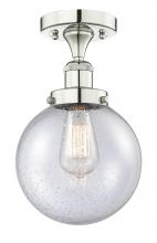 Innovations Lighting 616-1F-PN-G204-8 - Beacon - 1 Light - 8 inch - Polished Nickel - Semi-Flush Mount