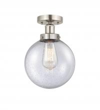 Innovations Lighting 616-1F-SN-G204-8 - Beacon - 1 Light - 8 inch - Brushed Satin Nickel - Semi-Flush Mount