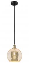 Innovations Lighting 616-1S-BAB-G128-10 - Athens - 1 Light - 10 inch - Black Antique Brass - Cord hung - Mini Pendant
