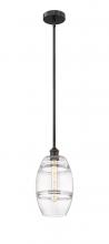 Innovations Lighting 616-1S-BK-G557-8CL - Vaz - 1 Light - 8 inch - Matte Black - Cord hung - Mini Pendant