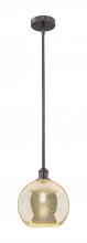 Innovations Lighting 616-1S-OB-G128-10 - Athens - 1 Light - 10 inch - Oil Rubbed Bronze - Cord hung - Mini Pendant
