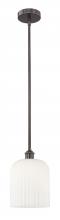 Innovations Lighting 616-1S-OB-G559-8GWH - Bridal Veil - 1 Light - 5 inch - Oil Rubbed Bronze - Cord hung - Mini Pendant