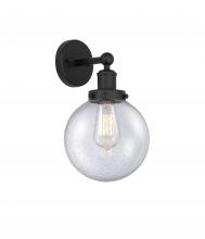 Innovations Lighting 616-1W-BK-G204-8 - Beacon - 1 Light - 8 inch - Matte Black - Sconce