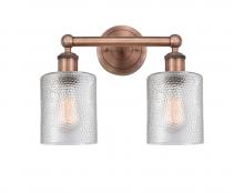 Innovations Lighting 616-2W-AC-G112 - Cobbleskill - 2 Light - 14 inch - Antique Copper - Bath Vanity Light