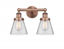 Innovations Lighting 616-2W-AC-G62 - Cone - 2 Light - 15 inch - Antique Copper - Bath Vanity Light