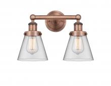 Innovations Lighting 616-2W-AC-G62 - Cone - 2 Light - 15 inch - Antique Copper - Bath Vanity Light
