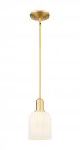 Innovations Lighting 716-1S-SG-G559-5GWH - Bridal Veil - 1 Light - 6 inch - Satin Gold - Mini Pendant