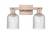 Innovations Lighting 716-2W-AC-G559-5SDY - Bridal Veil - 2 Light - 16 inch - Antique Copper - Bath Vanity Light