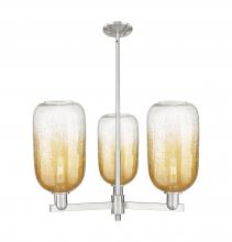 Innovations Lighting 716-3CR-SN-G482-7AM - Brookhaven Cloche - 3 Light - 18 inch - Satin Nickel - Flush Mount