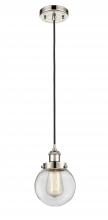 Innovations Lighting 916-1P-PN-G202-6 - Beacon - 1 Light - 6 inch - Polished Nickel - Cord hung - Mini Pendant