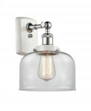 Innovations Lighting 916-1W-WPC-G72 - Bell - 1 Light - 8 inch - White Polished Chrome - Sconce