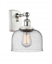 Innovations Lighting 916-1W-WPC-G74 - Bell - 1 Light - 8 inch - White Polished Chrome - Sconce