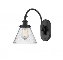 Innovations Lighting 918-1W-BK-G44 - Cone - 1 Light - 8 inch - Matte Black - Sconce