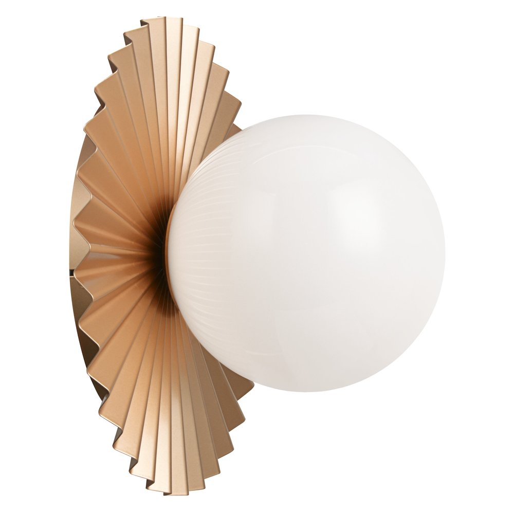 Modern Ruff Matte Gold Wall Sconce / Ceiling Mount