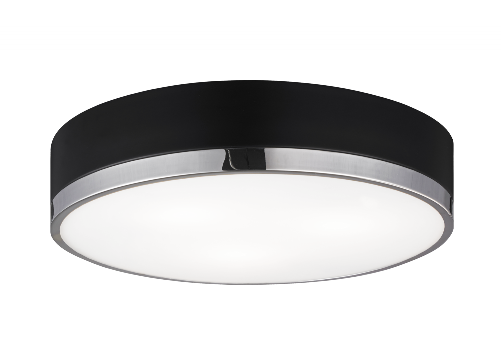 Trydor Black and Chrome Ceiling Mount