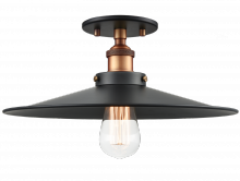 Matteo Lighting X46113AGBK - Bulstrode's Workshop Aged Gold Brass Ceiling Mount