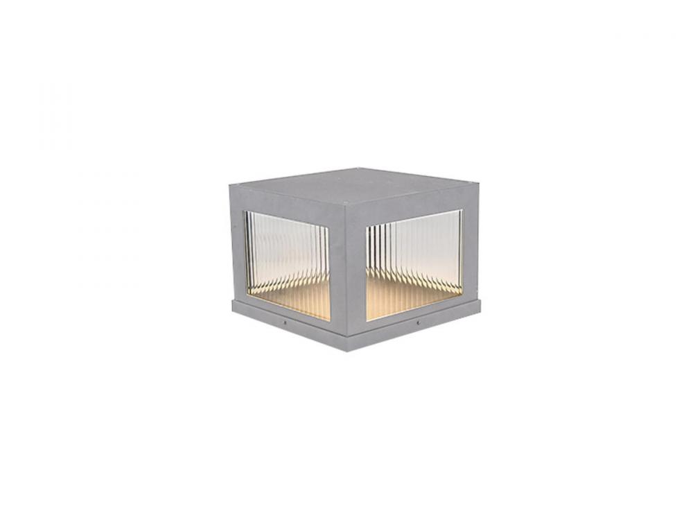 Avenue Outdoor Silver Pillar Sconce
