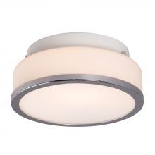 Galaxy Lighting 613531CH-113NPF - Flush Mount Ceiling Light - in Polished Chrome finish with White Glass