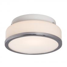 Galaxy Lighting 613531CH - Flush Mount - Chrome with White Glass