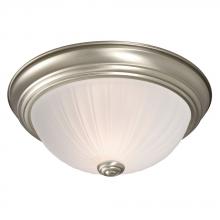 Galaxy Lighting 625021PT-113EB - Flush Mount Ceiling Light - in Pewter finish with Frosted Melon Glass