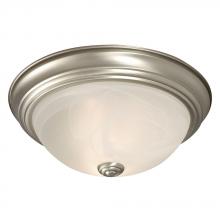 Galaxy Lighting 625031PT-113EB - Flush Mount Ceiling Light - in Pewter finish with Marbled Glass