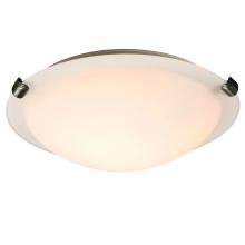 Galaxy Lighting 680112WH-PT-118EB - Flush Mount Ceiling Light - in Pewter finish with White Glass