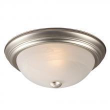 Galaxy Lighting ES635032PT - Flush Mount Ceiling Light - in Pewter finish with Marbled Glass