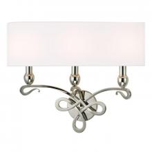 Hudson Valley 7213-PN - 3 LIGHT WALL SCONCE